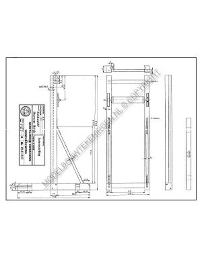 MBT Zakkenlift uit Beernem (B) - Bouwtekening Schaal 1 : 8 (40.41.043)