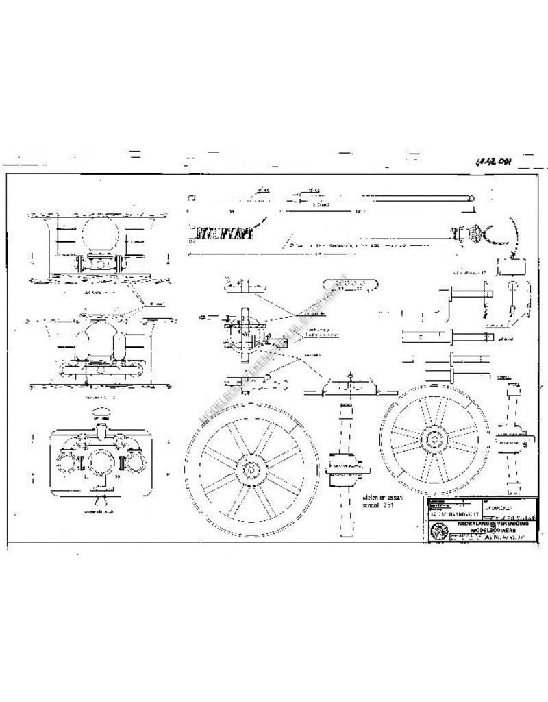 MBT Leidse brandspuit - Bouwtekening Schaal 1 : 8 (40.42.001)