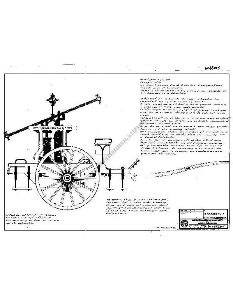MBT Handbrandspuit uit Wassenaar - Bouwtekening Schaal 1 : 8 (40.42.005)