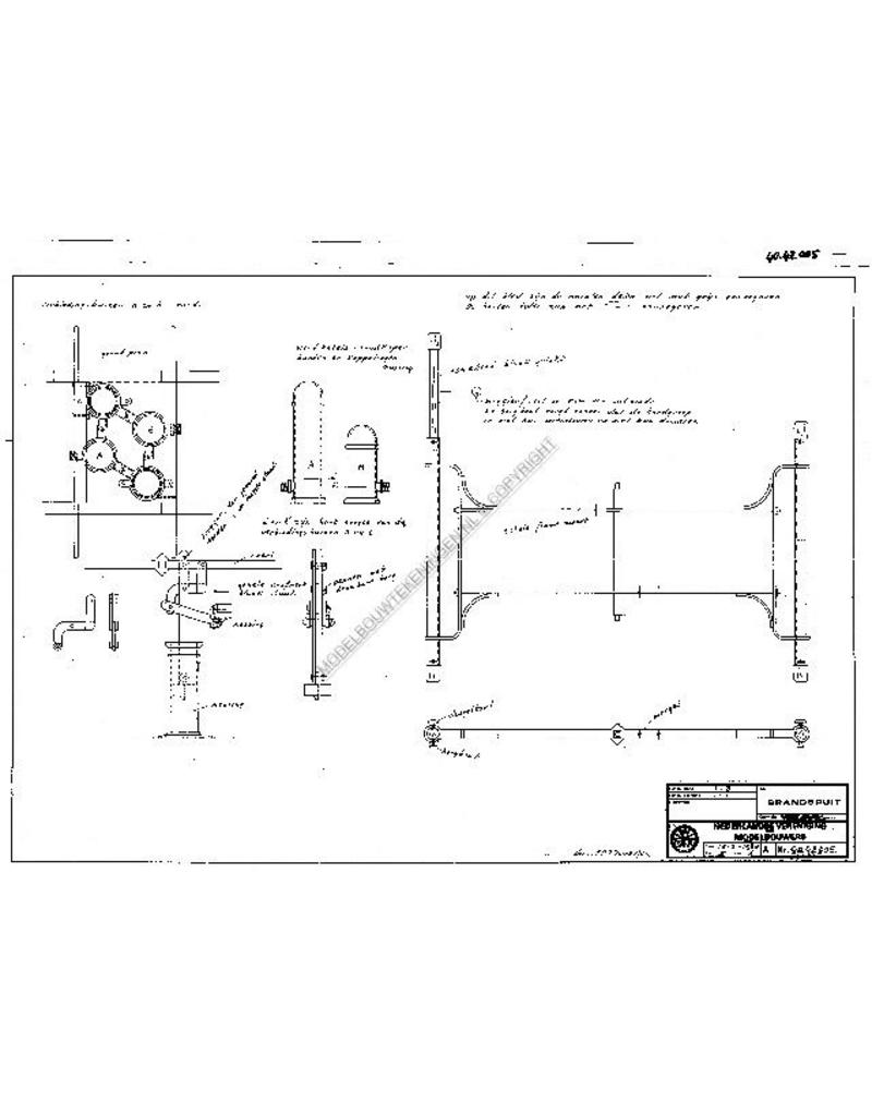 MBT Handbrandspuit uit Wassenaar - Bouwtekening Schaal 1 : 8 (40.42.005)