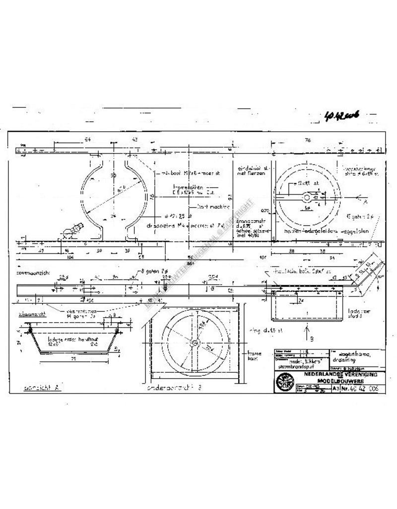 MBT Bikkers stoombrandspuit - Bouwtekening Schaal 1 : 8 (40.42.006)