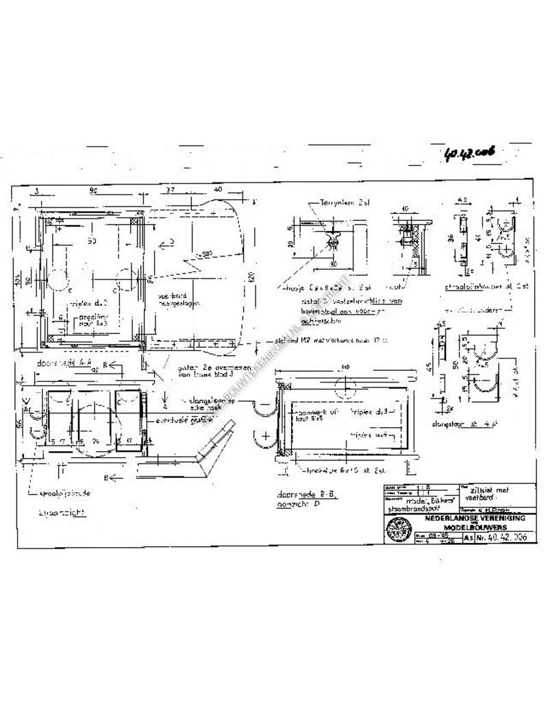 MBT Bikkers stoombrandspuit - Bouwtekening Schaal 1 : 8 (40.42.006)
