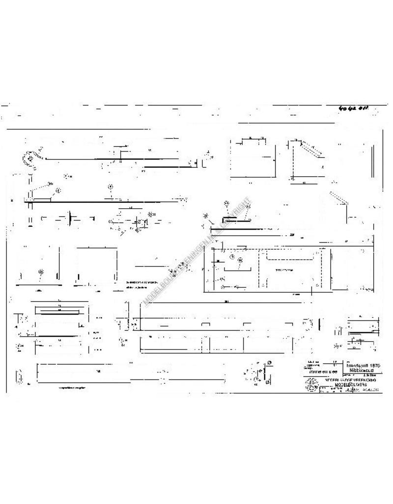 MBT Feuerspritze aus Nibbixwoud - Bauzeichnung Maßstab 1 : 8 (40.42.011)