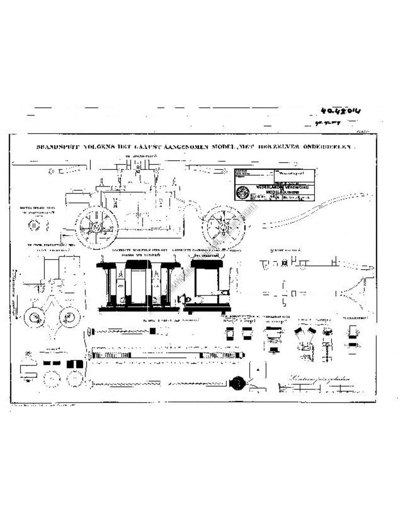 MBT Legerbrandspuit - Bouwtekening Schaal 1 : 10 (40.42.014)