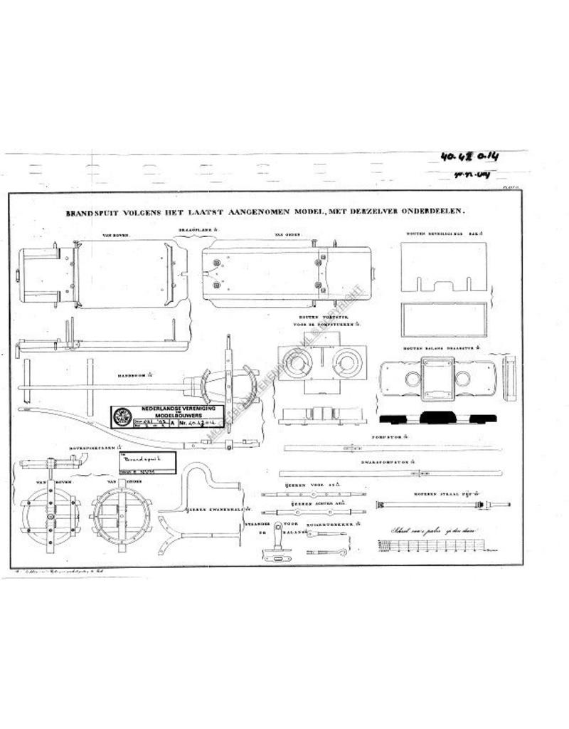MBT Legerbrandspuit - Bouwtekening Schaal 1 : 10 (40.42.014)