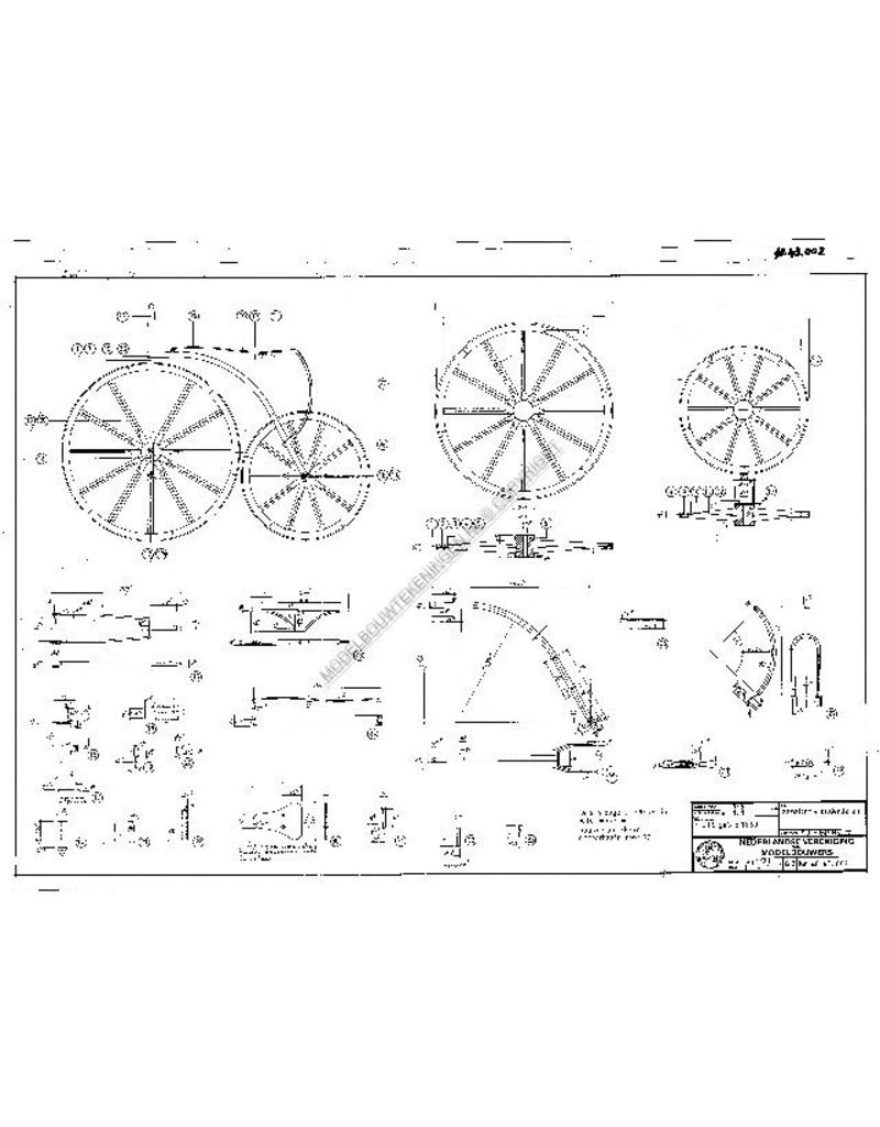 MBT Fahrrad ?860 - Bauzeichnung Maßstab 1 : 8 (40.43.002)