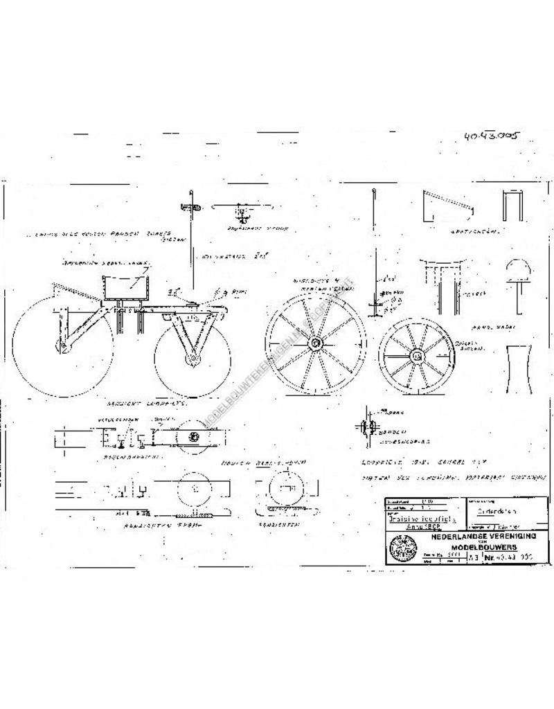 MBT Loopfiets anno 1818 - Bouwtekening Schaal 1 : 8 (40.43.005)