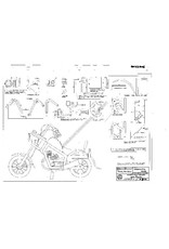 MBT Harley Davidson Motorrad - Bauzeichnung Maßstab 1 : 8 (40.43.006)