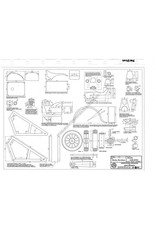 MBT Harley Davidson motorfiets - Bouwtekening Schaal 1 : 8 (40.43.006)