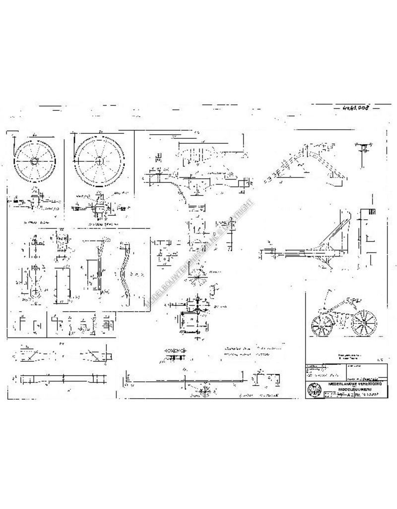 MBT Driewielige fiets - Bouwtekening Schaal 1 : 8 (40.43.008)