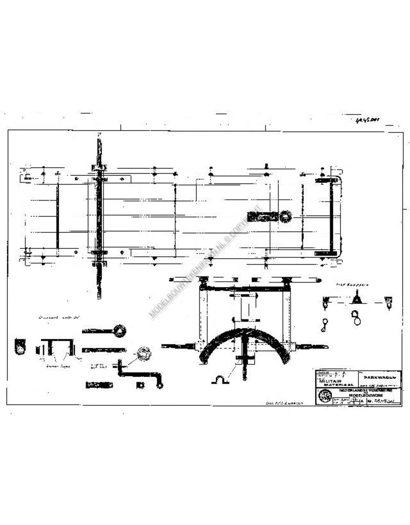 MBT Parkwagen - Bouwtekening Schaal 1 : 8 (40.45.001)