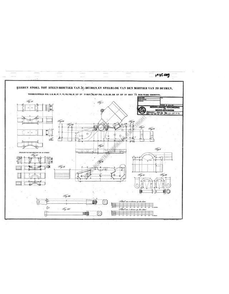 NVM 40.45.019 Eisenstuhl Steinmörser, 39 Zoll