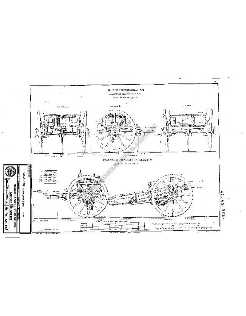 MBT Munitie voorwagen - Bouwtekening Schaal 1 : N/A (40.45.028)