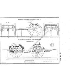 MBT Kaisson-Hinterwagen von 12/15 cm - Bauzeichnung Maßstab 1 : N/A (40.45.029)
