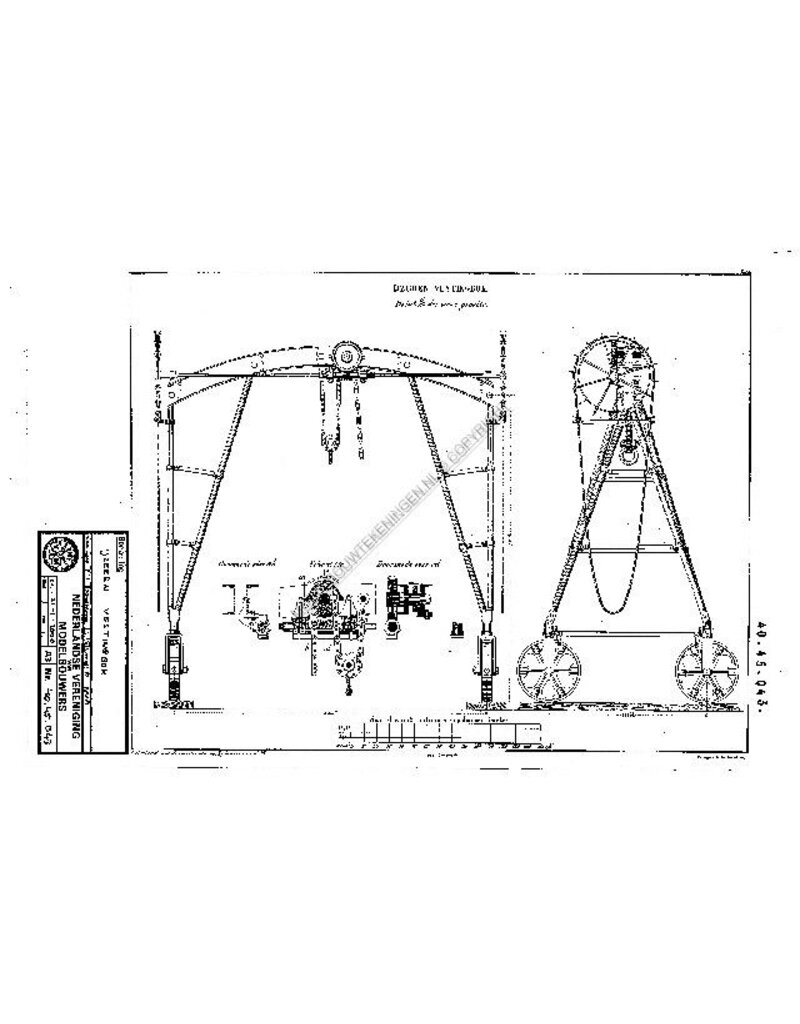 MBT Ijzeren vestingblok - Bouwtekening Schaal 1 : N/A (40.45.043)