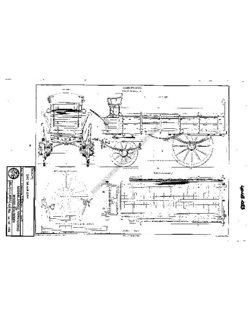 MBT Räderwagen - Bauzeichnung Maßstab 1 : N/A (40.45.053)