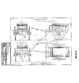 MBT Bagaadjekar met uitrusting - Bouwtekening Schaal 1 : N/A (40.45.059)