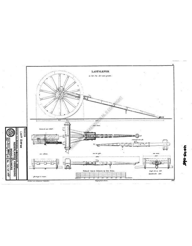 MBT Lastsleper - Bouwtekening Schaal 1 : N/A (40.45.065)