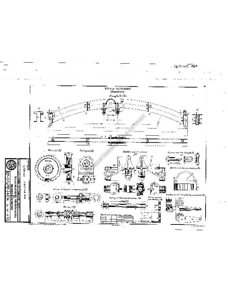 MBT Ijzeren vestingblok - Bouwtekening Schaal 1 : N/A (40.45.069)