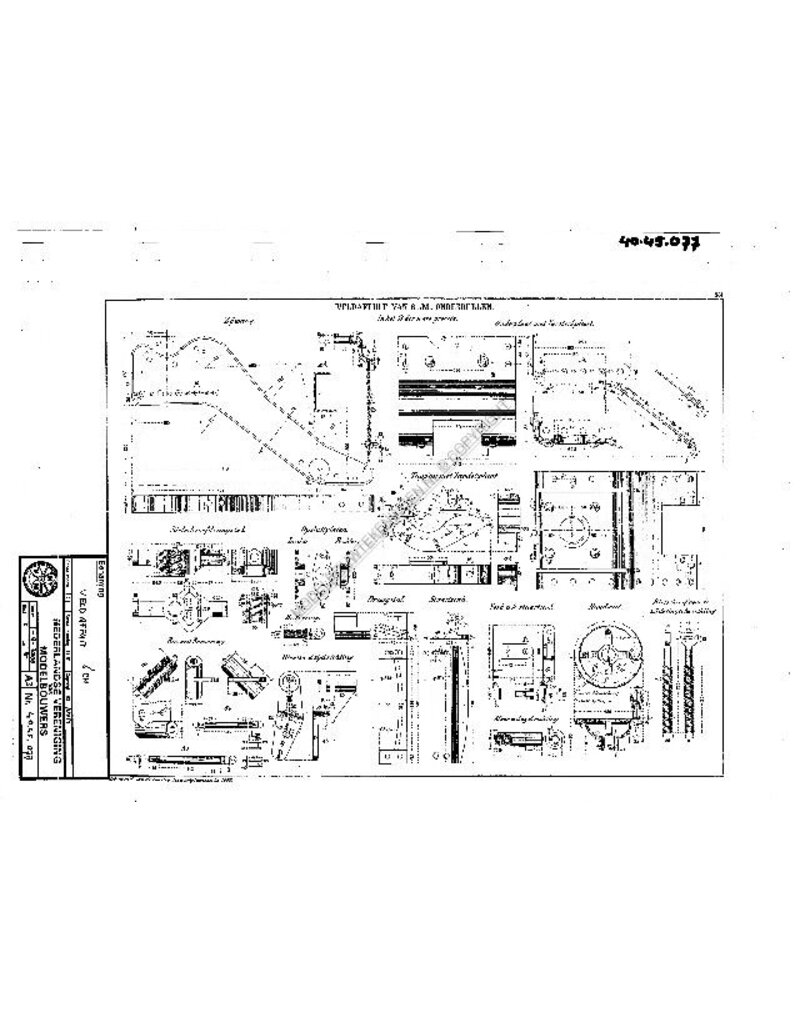 MBT Feldgeschütz 6cm - Bauzeichnung Maßstab 1 : N/A (40.45.077)