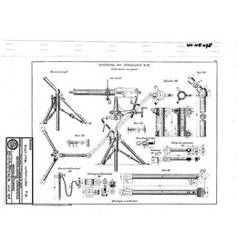 MBT Pivotstoel voor mitrailleur M90 - Bouwtekening Schaal 1 : N/A (40.45.078)