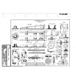 MBT Kasemattenlafette 10cm - Bauzeichnung Maßstab 1 : N/A (40.45.081)
