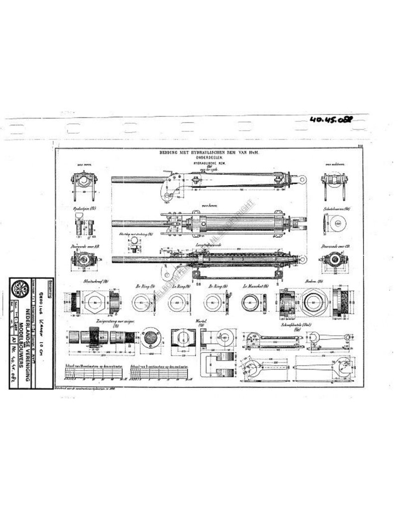 MBT 40.45.082 bed with hydraulic brake
