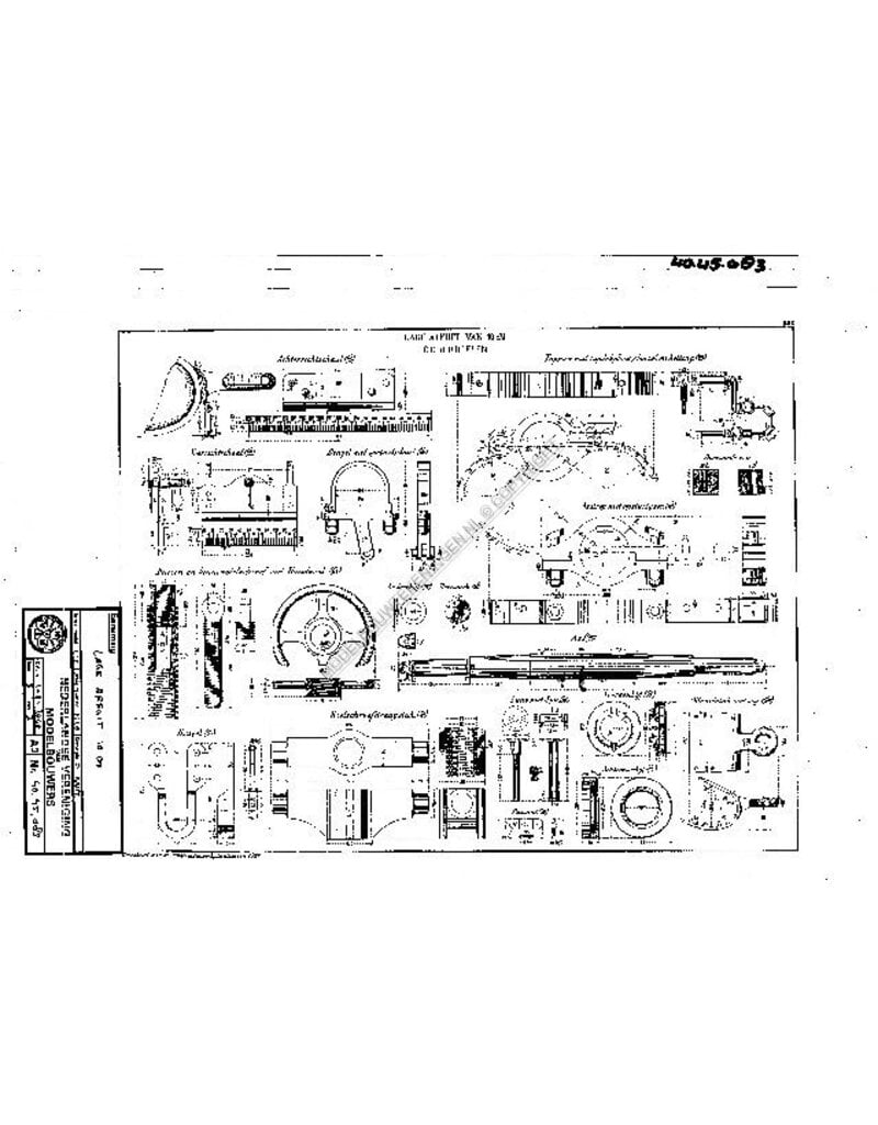 MBT Lage affuit 10cm - Bouwtekening Schaal 1 : N/A (40.45.083)