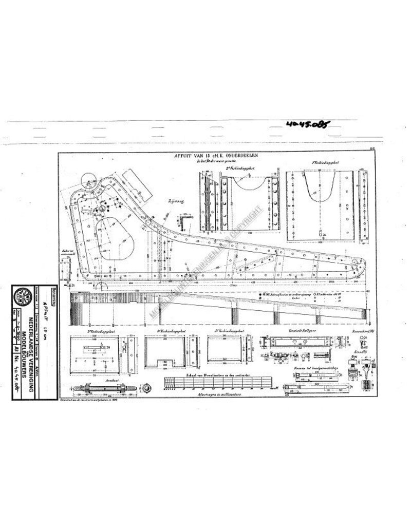 MBT Affuit 15cm - Bouwtekening Schaal 1 : N/A (40.45.085)