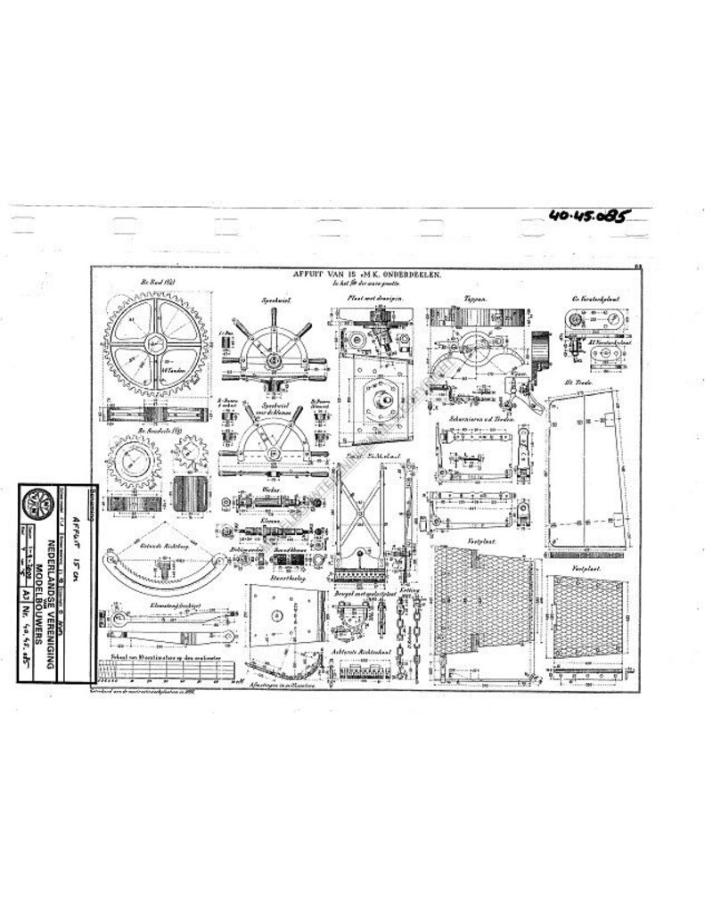 MBT Affuit 15cm - Bouwtekening Schaal 1 : N/A (40.45.085)