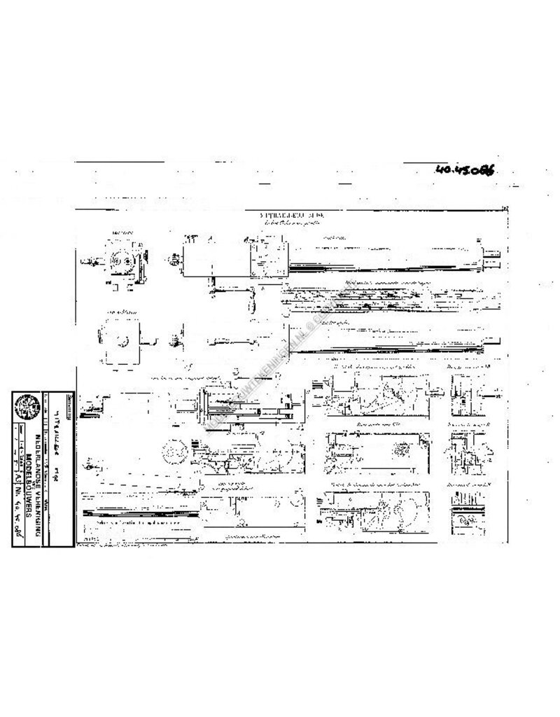 MBT Mitrailleur m90 - Bouwtekening Schaal 1 : N/A (40.45.086)