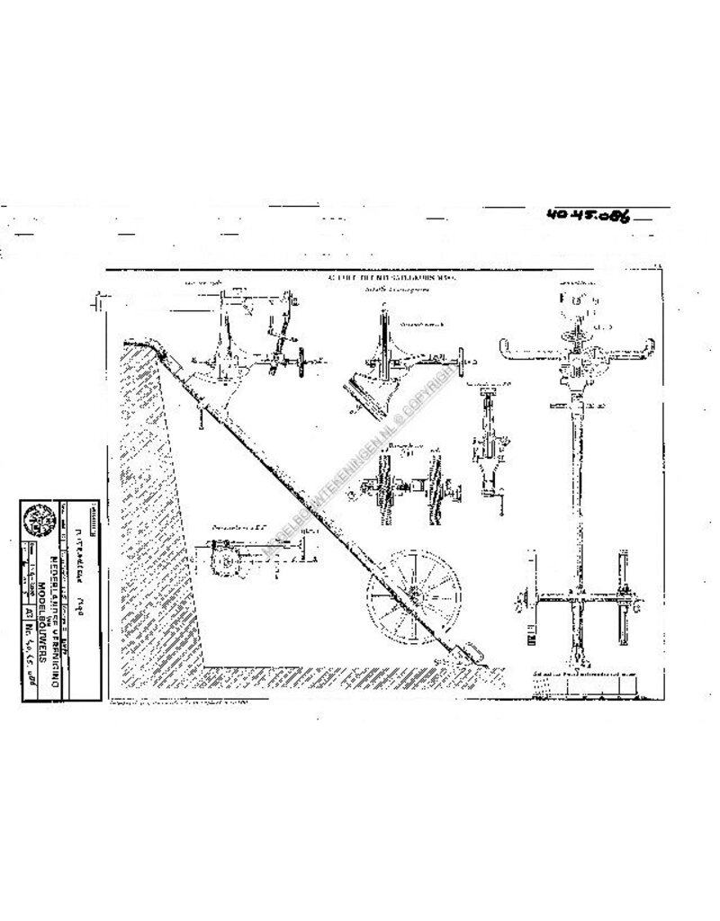 MBT Mitrailleur m90 - Bouwtekening Schaal 1 : N/A (40.45.086)