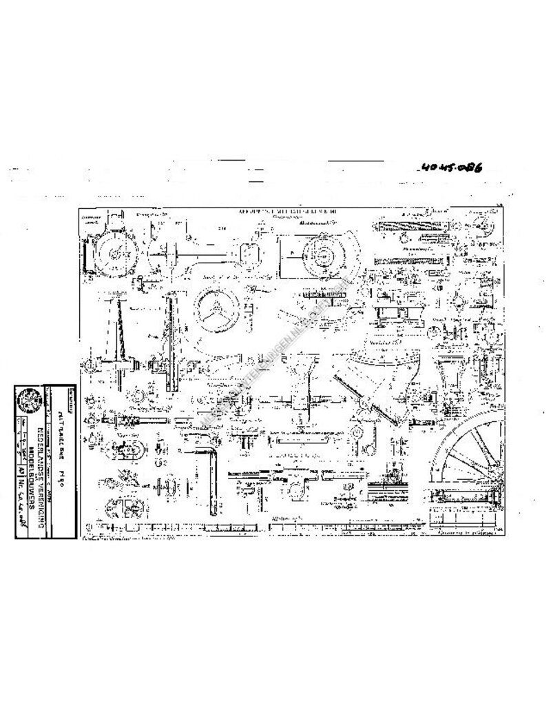 MBT Mitrailleur m90 - Bouwtekening Schaal 1 : N/A (40.45.086)