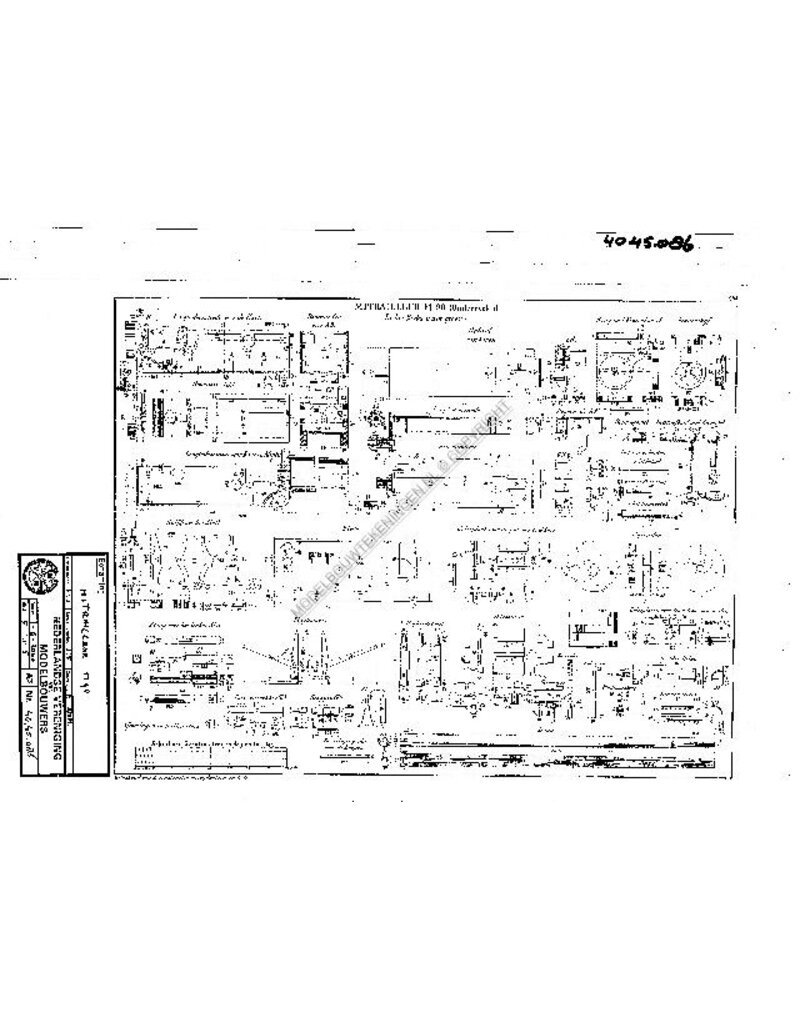 MBT Mitrailleur m90 - Bouwtekening Schaal 1 : N/A (40.45.086)