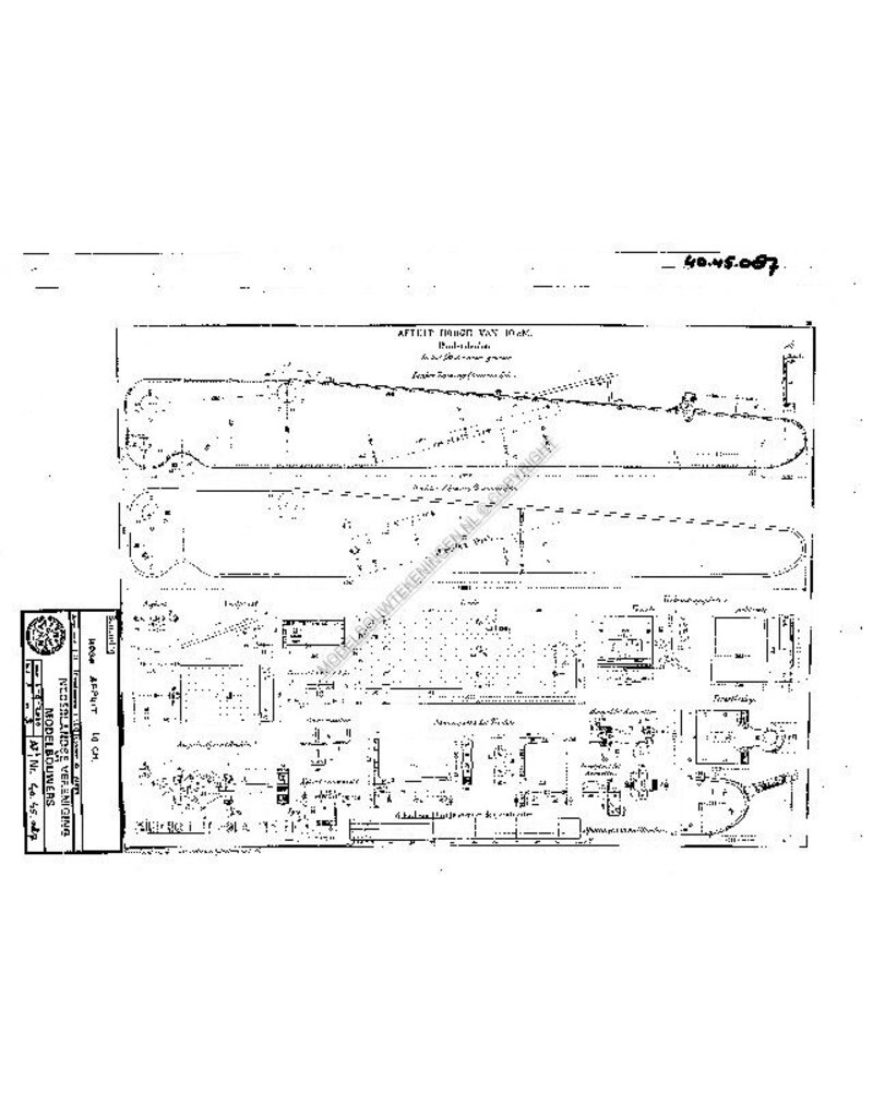 MBT Hohe Lafette 10cm - Bauzeichnung Maßstab 1 : N/A (40.45.087)