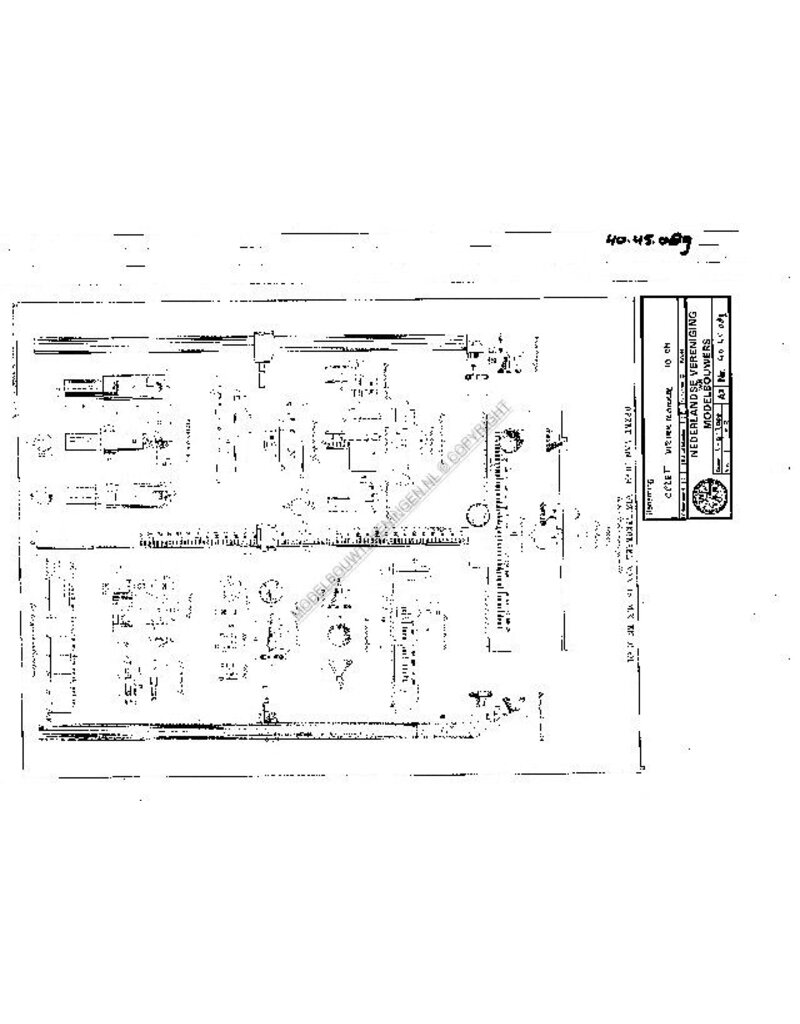MBT Opzet en vizierkorrels - Bouwtekening Schaal 1 : N/A (40.45.089)