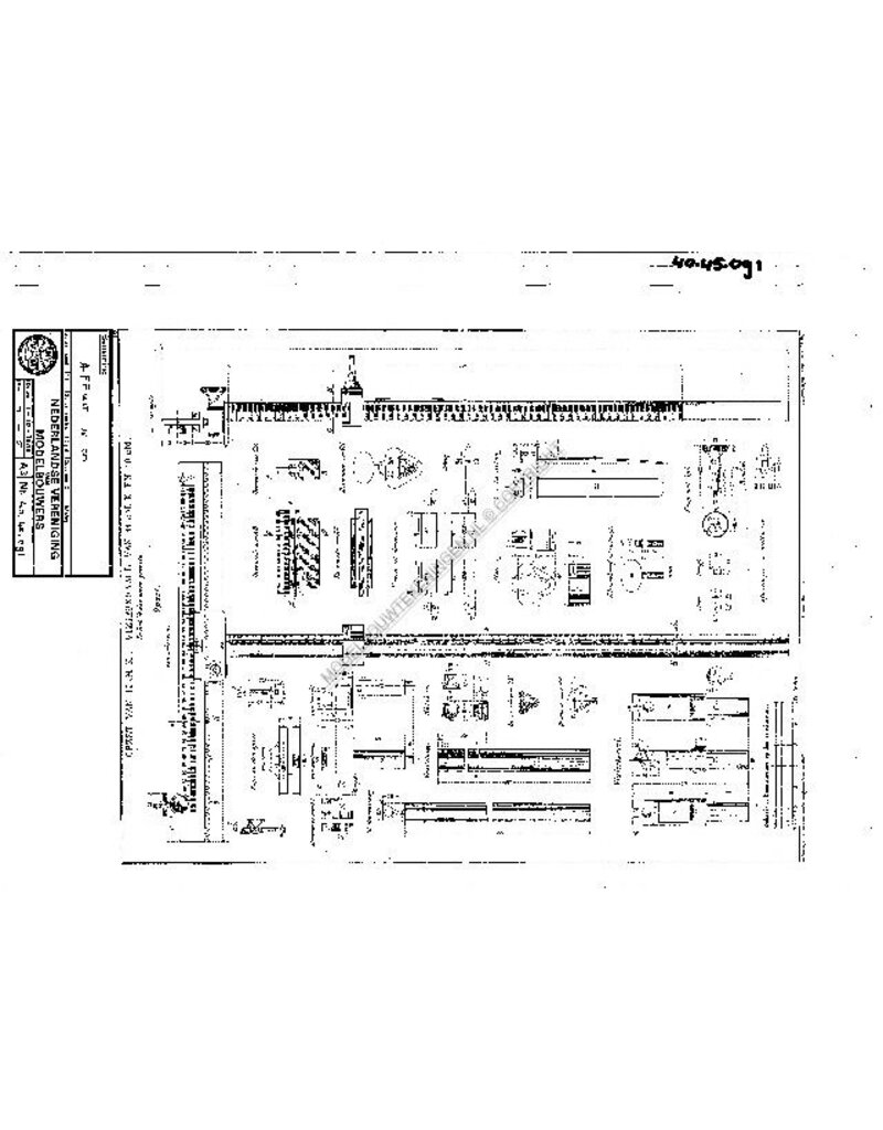 MBT 15-cm-Lafette - Bauzeichnung Maßstab 1 : N/A (40.45.091)