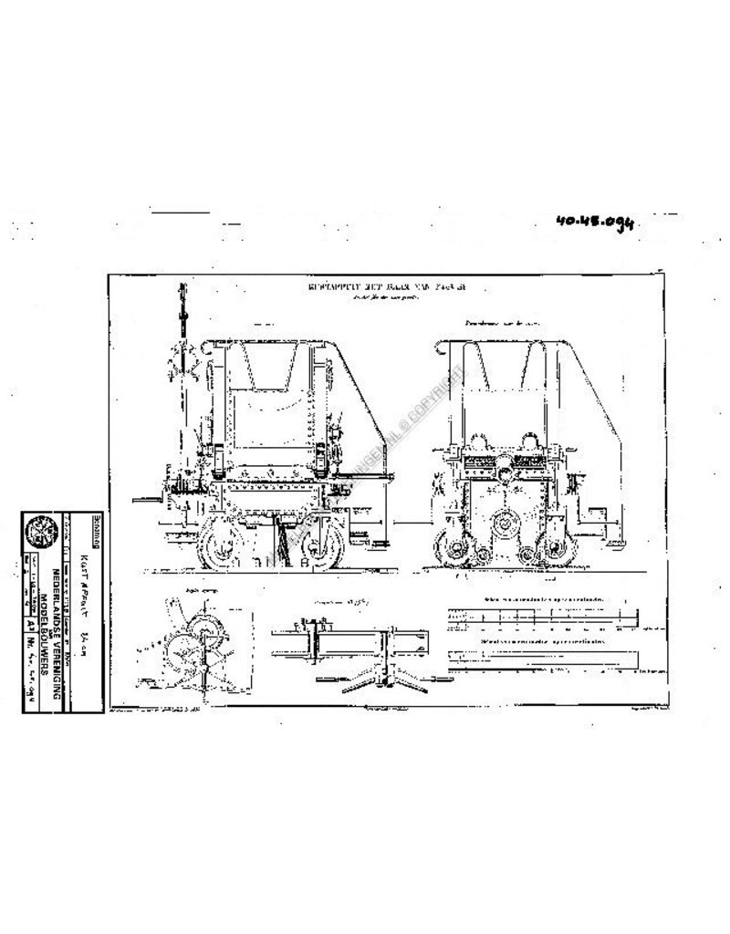 MBT Kustaffuit met raam - Bouwtekening Schaal 1 : N/A (40.45.094)