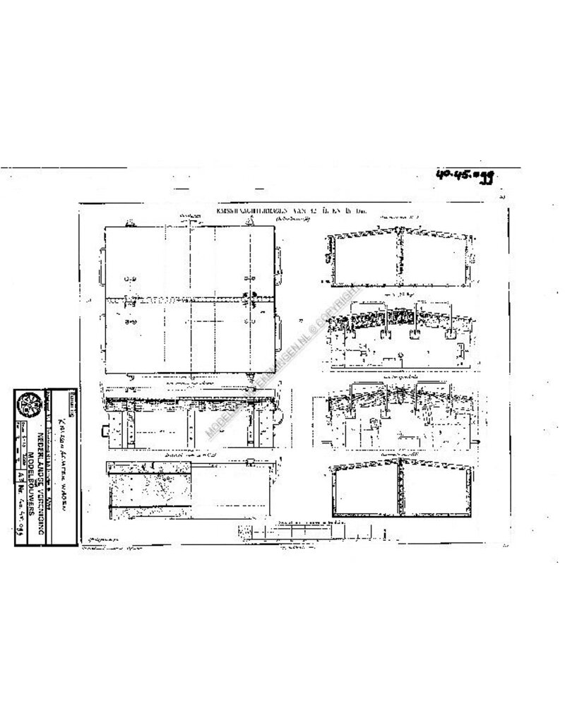 MBT Kaisson-Anhänger - Bauzeichnung Maßstab 1 : N/A (40.45.099)