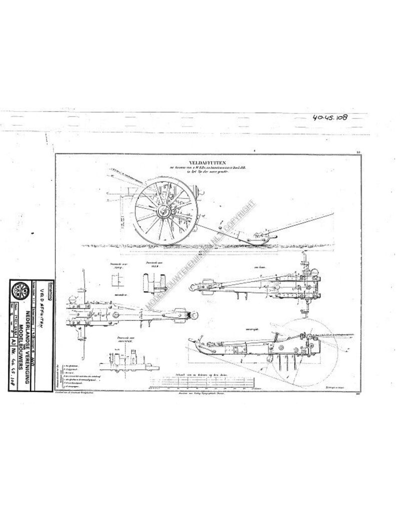 MBT Feldlafetten - Bauzeichnung Maßstab 1 : N/A (40.45.108)