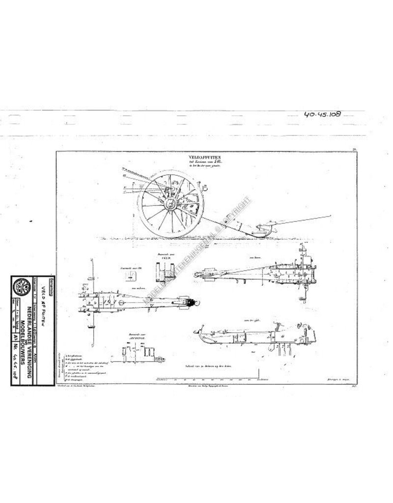 MBT Feldlafetten - Bauzeichnung Maßstab 1 : N/A (40.45.108)