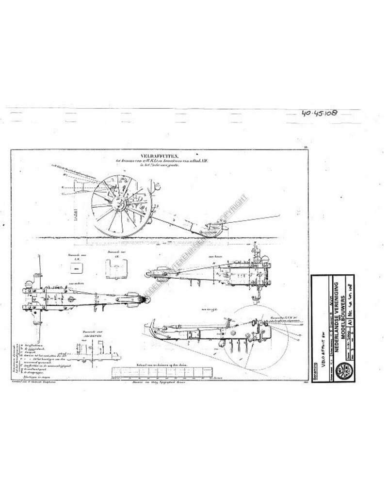 MBT Feldlafetten - Bauzeichnung Maßstab 1 : N/A (40.45.108)