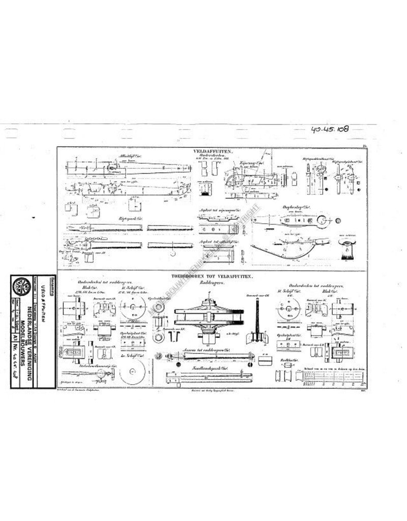 MBT Feldlafetten - Bauzeichnung Maßstab 1 : N/A (40.45.108)