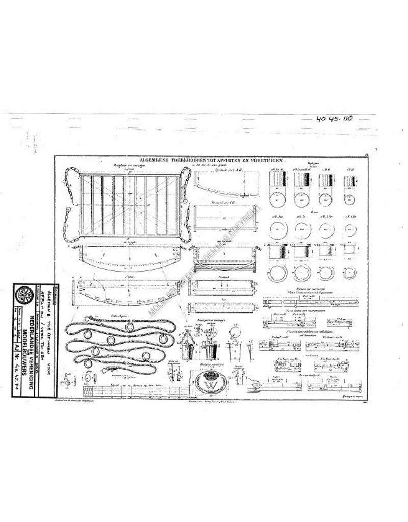 MBT 40.45.110 general accessories for gun carriages