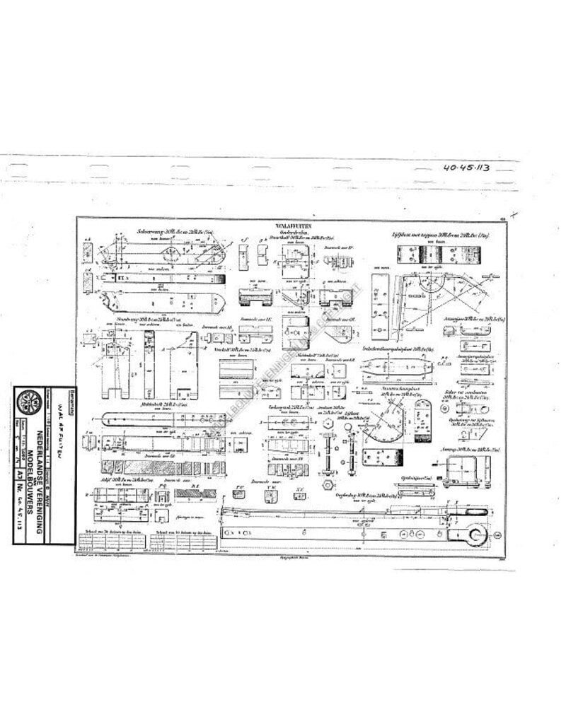 MBT Wal affuiten - Bouwtekening Schaal 1 : N/A (40.45.113)