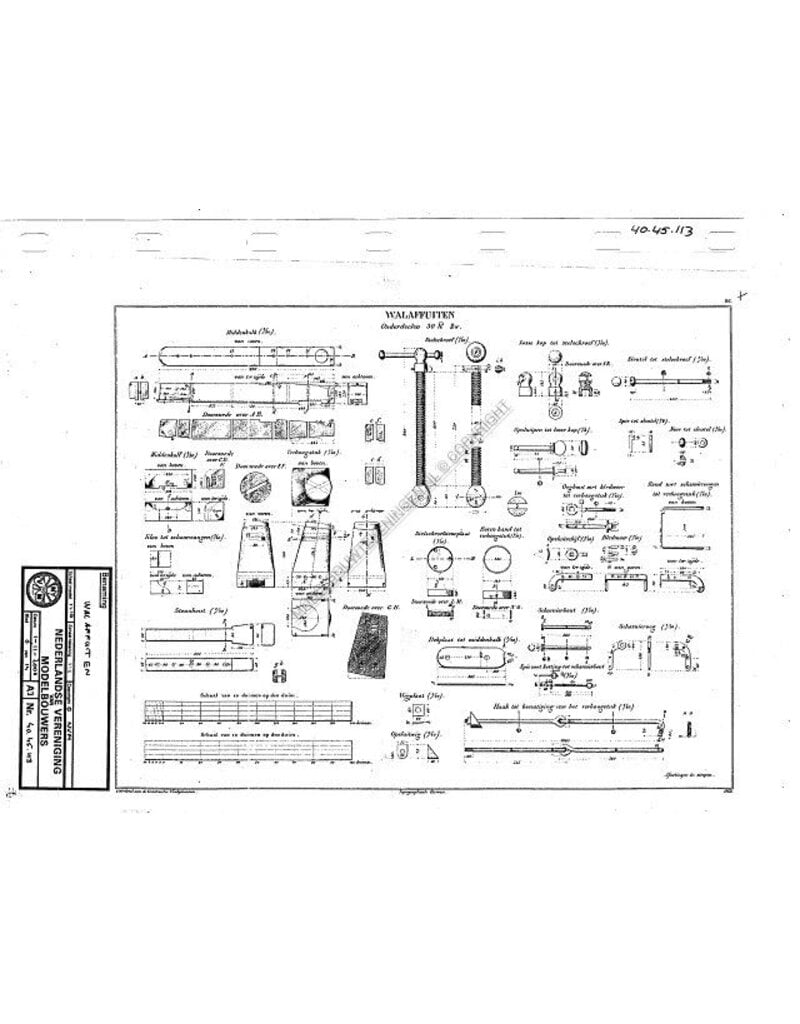 MBT Wal affuiten - Bouwtekening Schaal 1 : N/A (40.45.113)