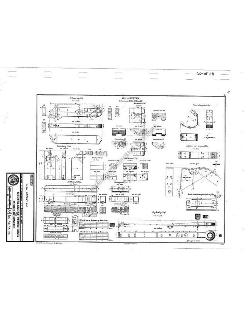 MBT Wal affuiten - Bouwtekening Schaal 1 : N/A (40.45.113)