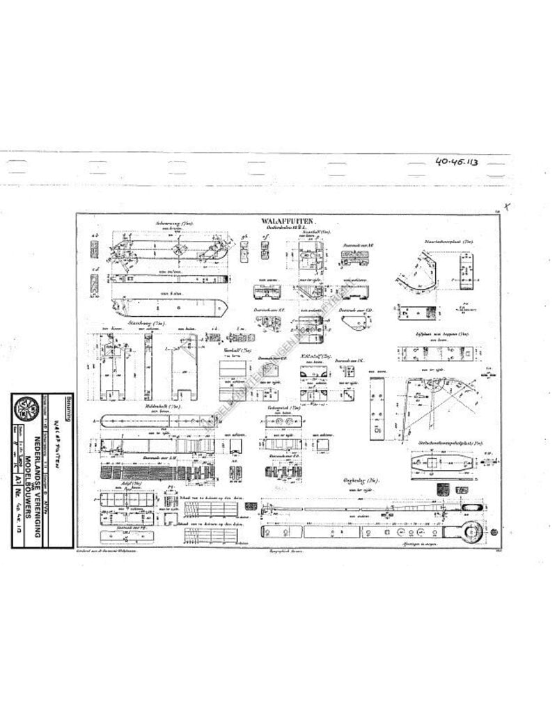MBT Wal affuiten - Bouwtekening Schaal 1 : N/A (40.45.113)