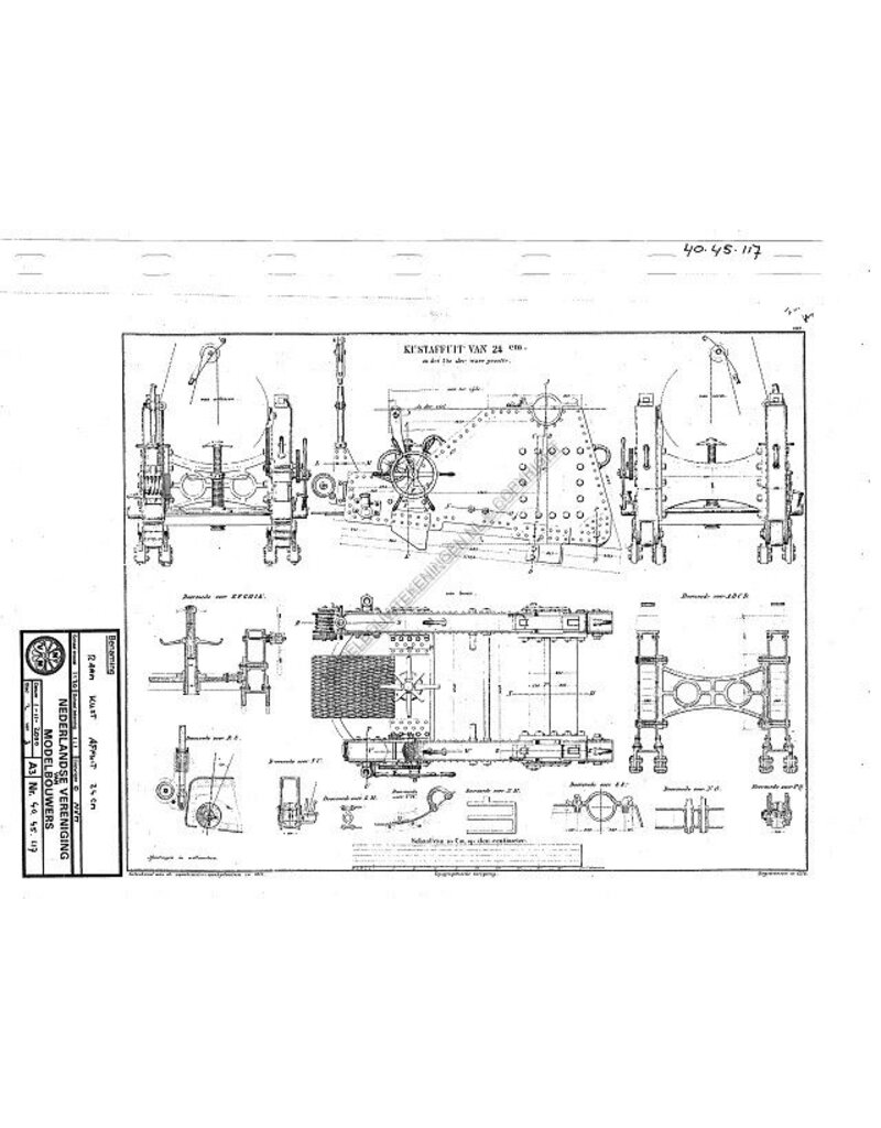 MBT 40.45.117 Küstenlafetten von 24 cm