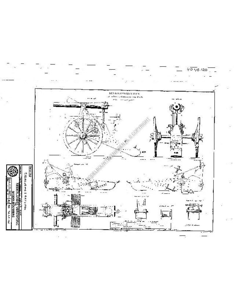 MBT 40.45.120 Lafetten 8cm